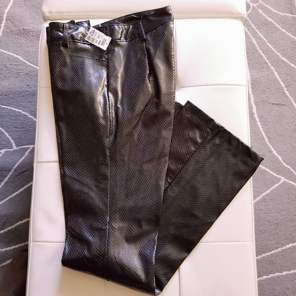 NWT, Vintage, Shiny, Liquid Look Animal Print Pant